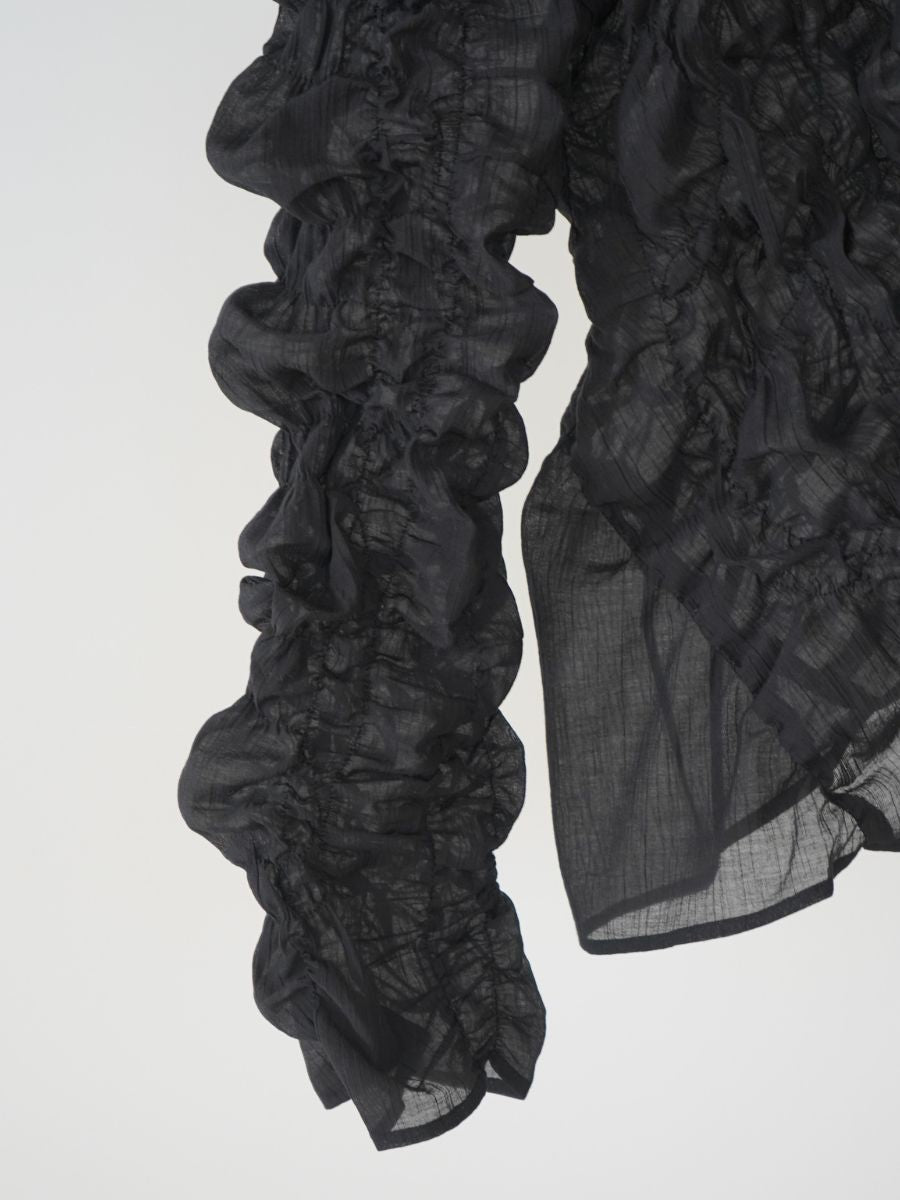 【Mewl】シャーリングトップス/M261-13031