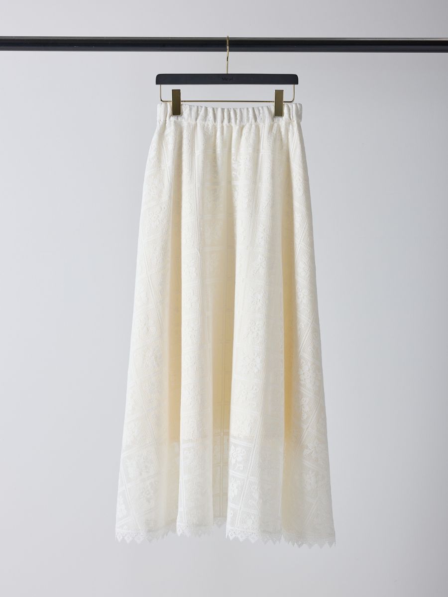 【Mewl】レースサーキュラースカート/M261-23019