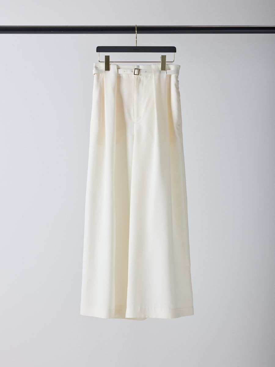 【Mewl】ベルト付きタックワイドパンツ/M261-33003