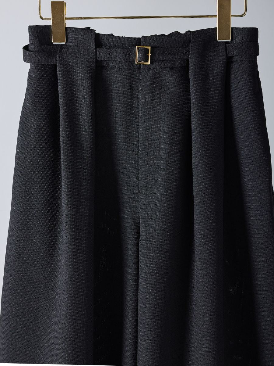 【Mewl】ベルト付きタックワイドパンツ/M261-33003