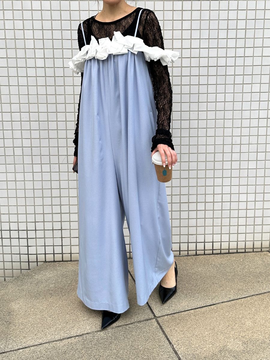 【Mewl】バブルフリルサロペット/M261-33007