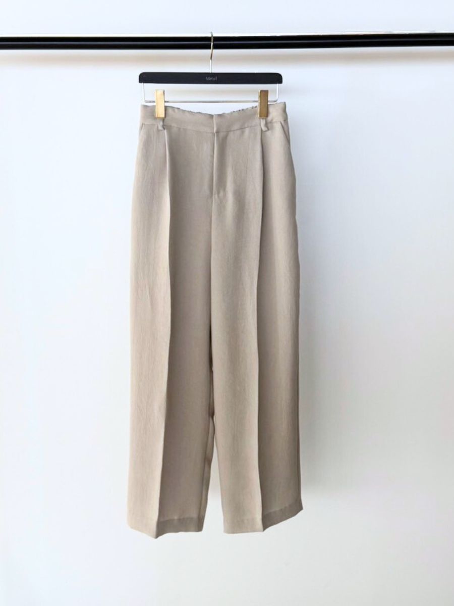 【Mewl】リネンライクストレートパンツ/M261-33016