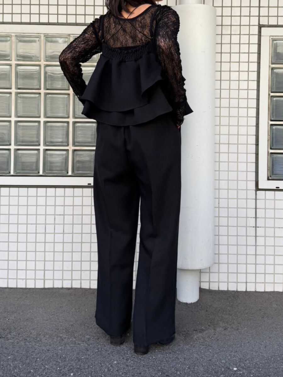 【Mewl】リネンライクストレートパンツ/M261-33016