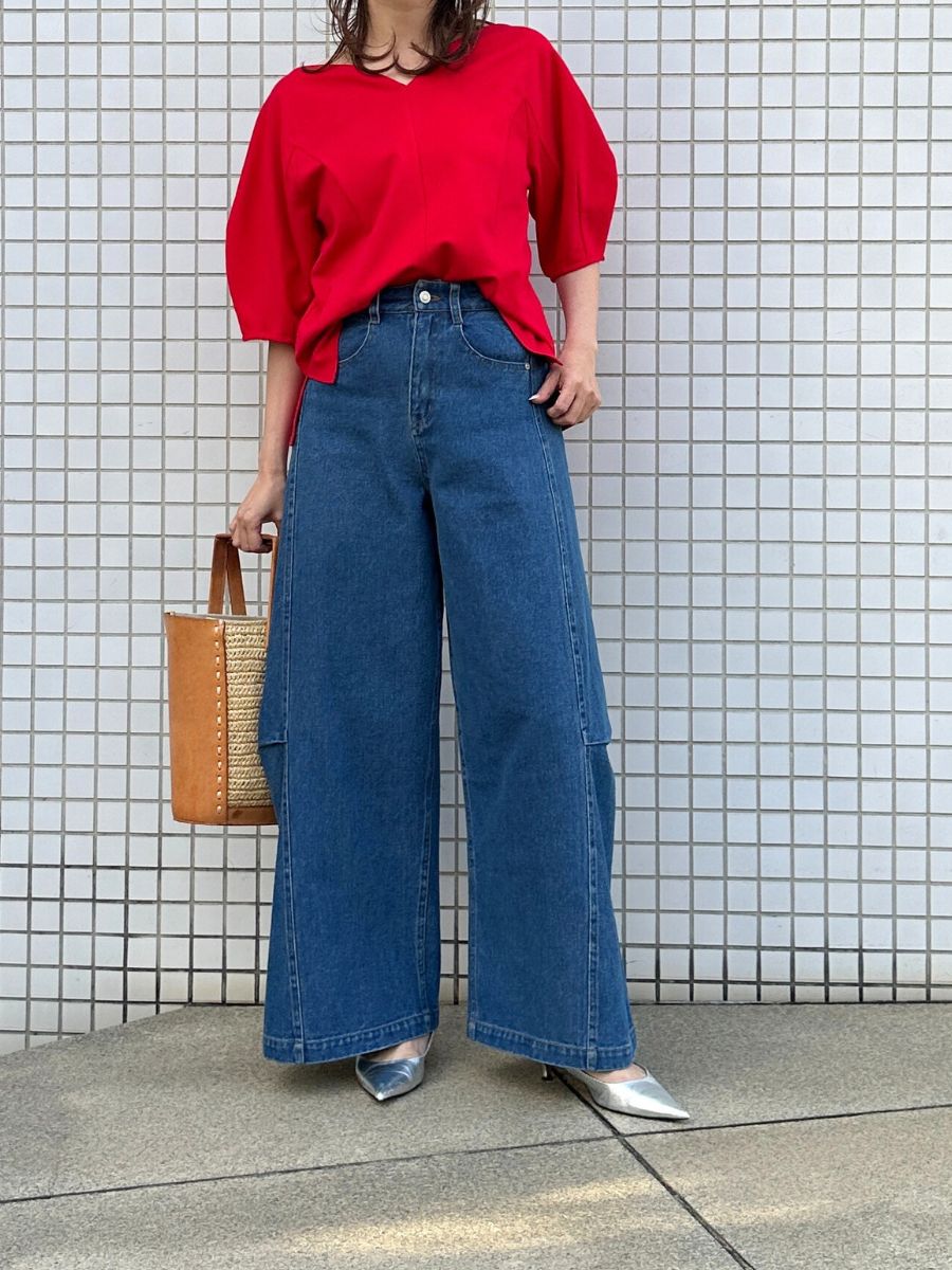 【Mewl】スーパーワイドデニム/M261-33017