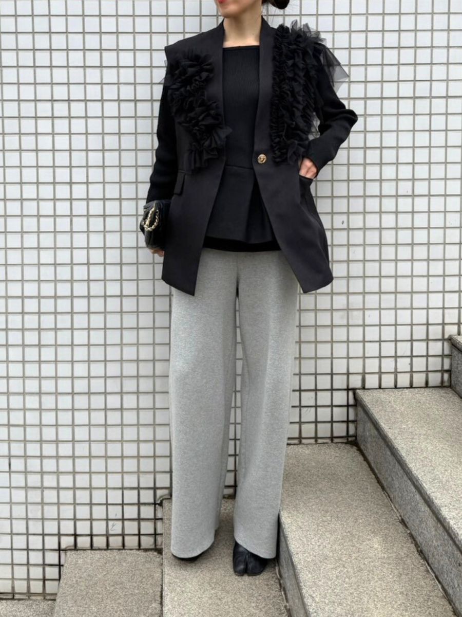 【Mewl】スウェットライクニットパンツ/M261-33026