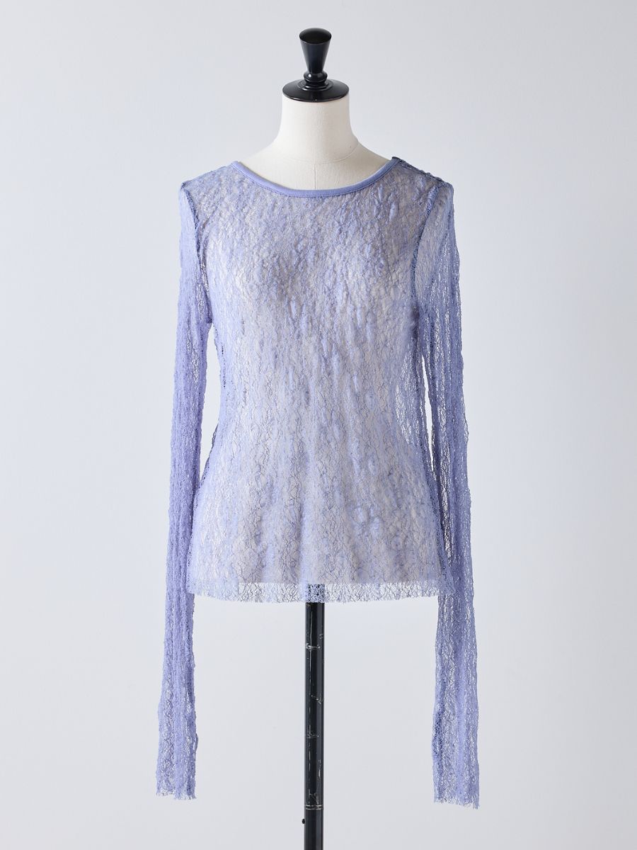 【Mewl】レースボートネックトップス/M261-83021