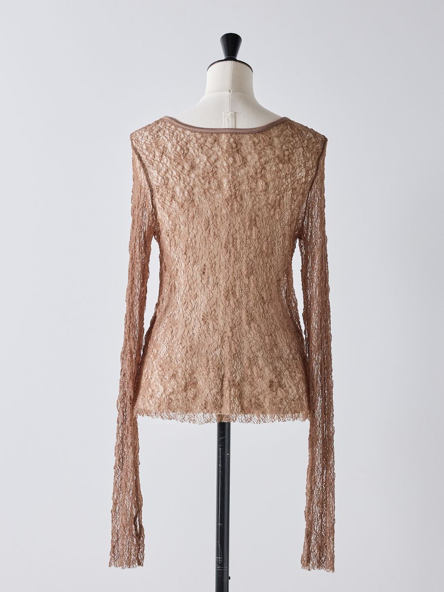 【Mewl】レースボートネックトップス/M261-83021