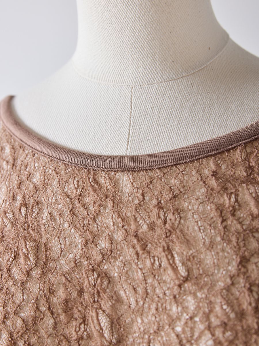 【Mewl】レースボートネックトップス/M261-83021