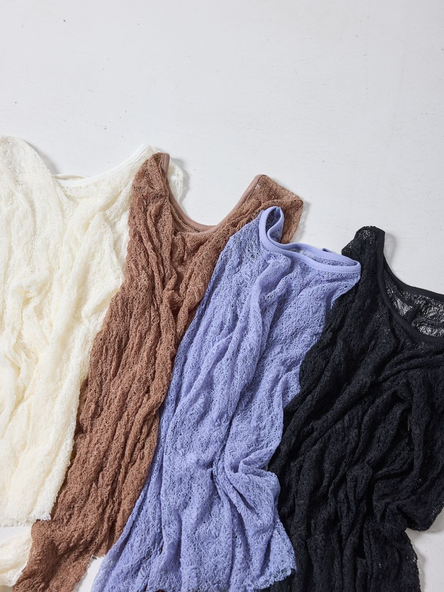 【Mewl】レースボートネックトップス/M261-83021