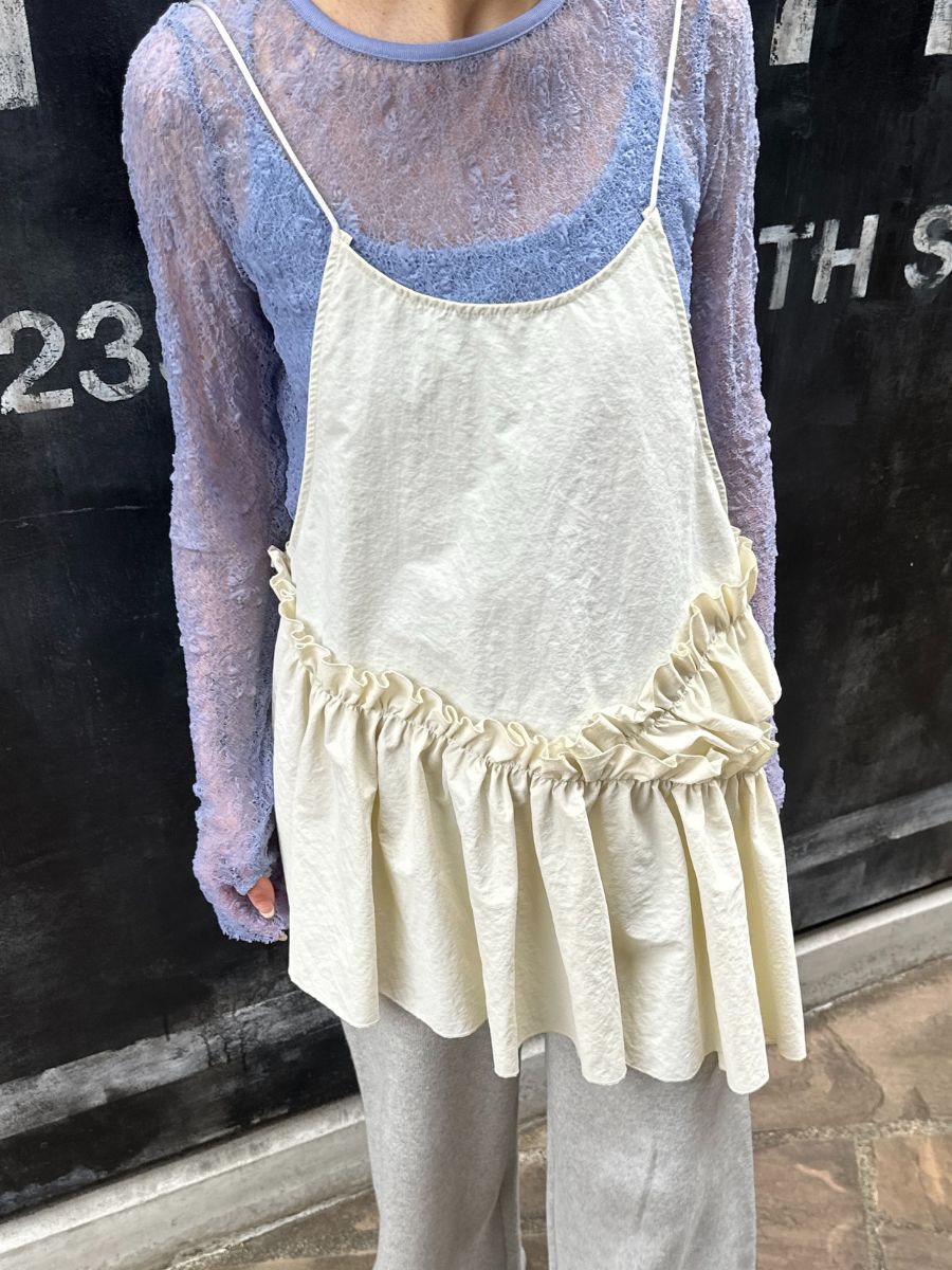 【Mewl】レースボートネックトップス/M261-83021