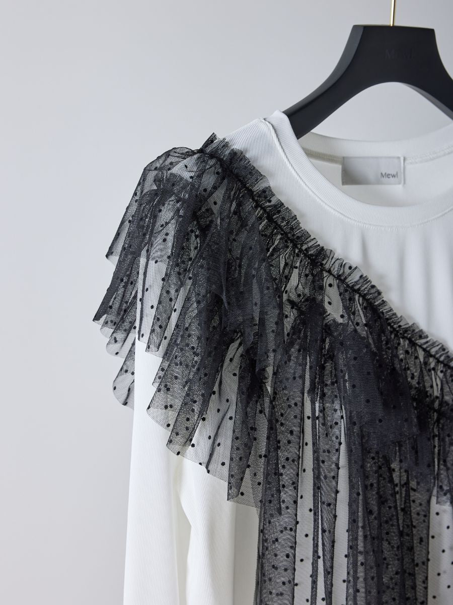 【Mewl】ドットチュールドッキングトップス/M261-83029