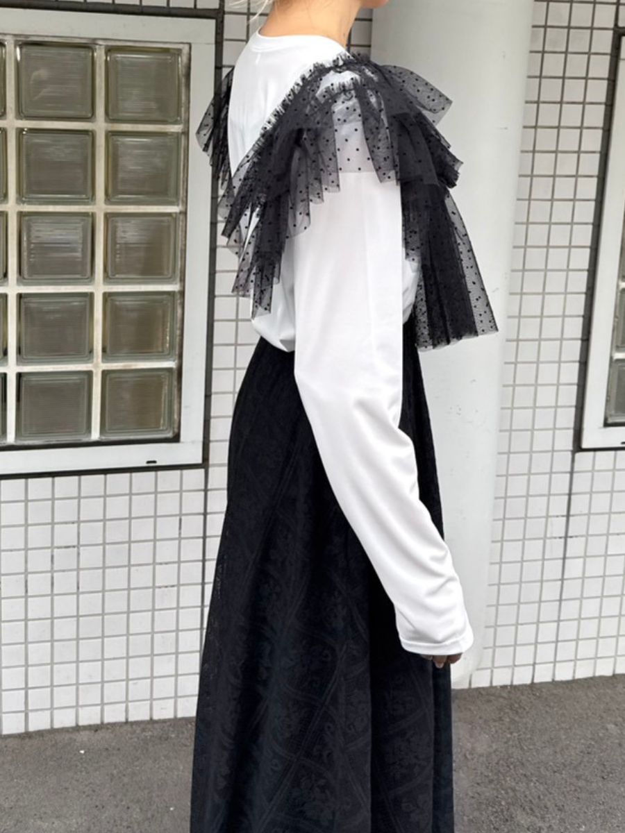 【Mewl】ドットチュールドッキングトップス/M261-83029