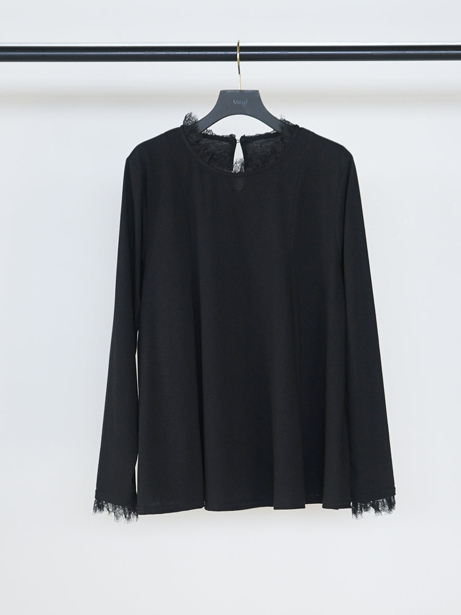 【Mewl】レースカラーフレアトップス/M261-83030