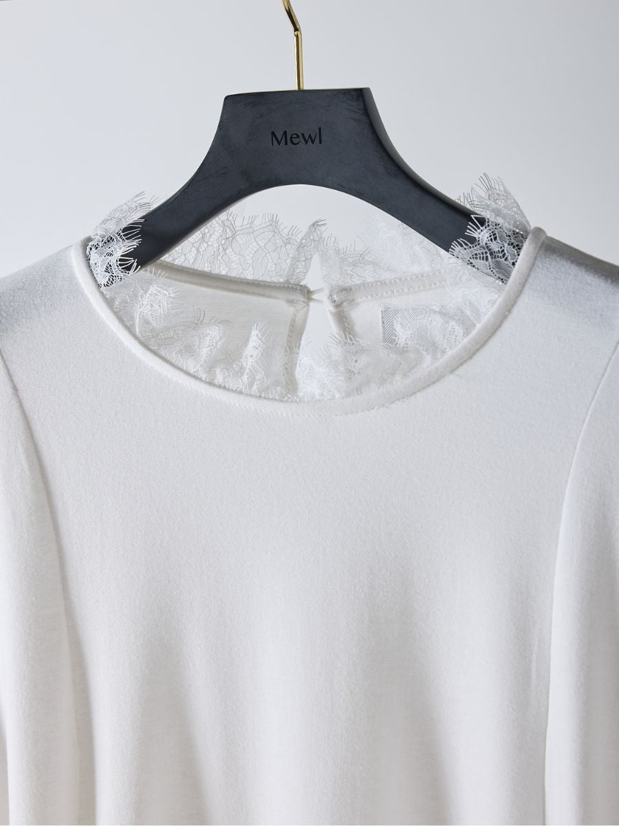 【Mewl】レースカラーフレアトップス/M261-83030