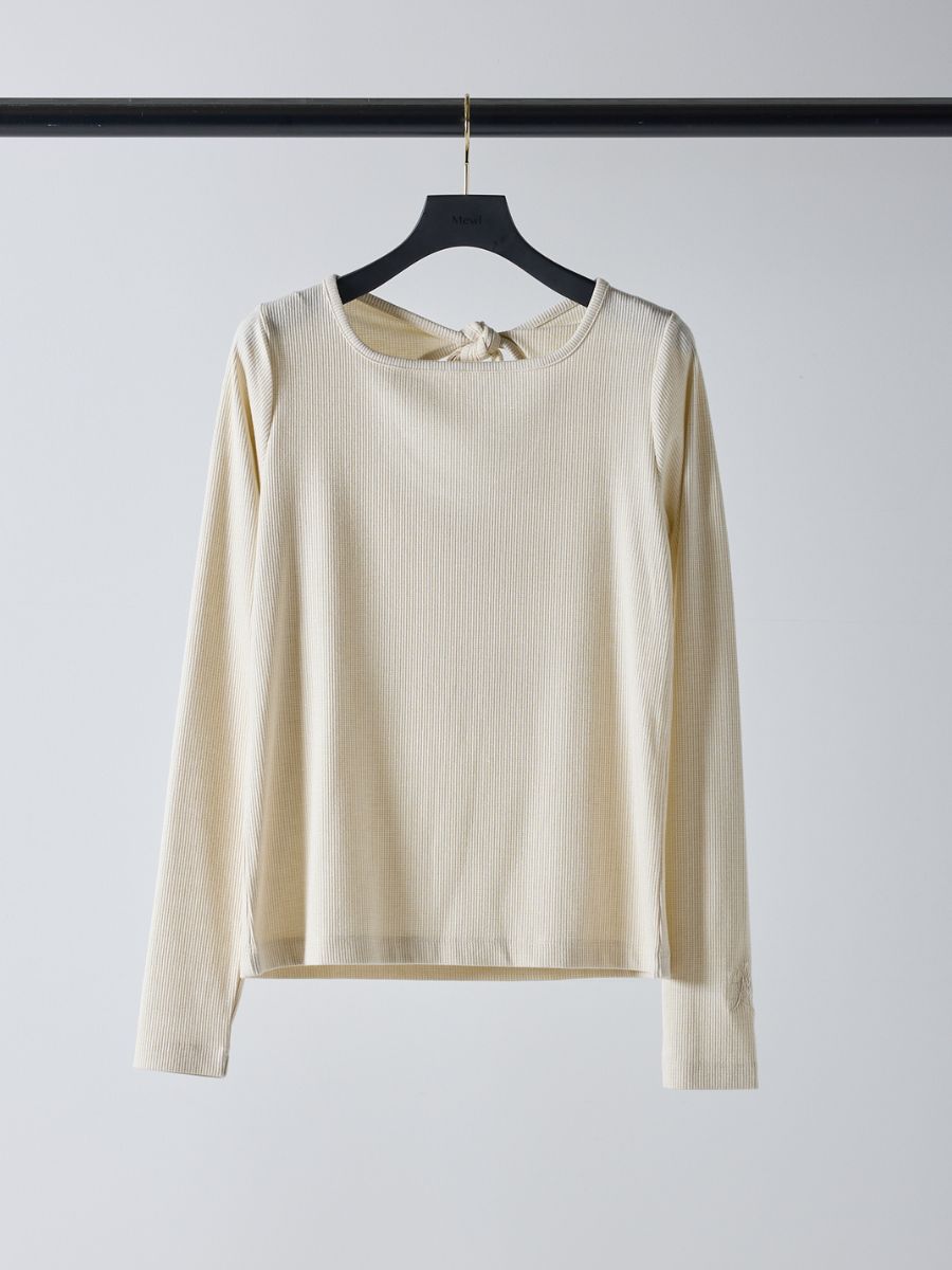 【Mewl】ラメリブバックリボントップス/M261-87023