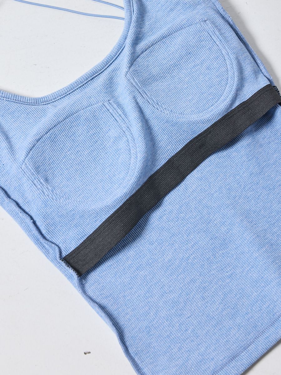 【Mewl】ラメリブカップ付きキャミ/M261-87024