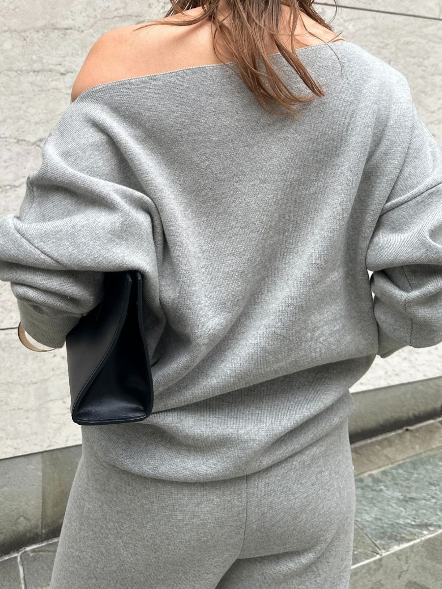 【Mewl】スウェットライクドルマンニット/M261-93025