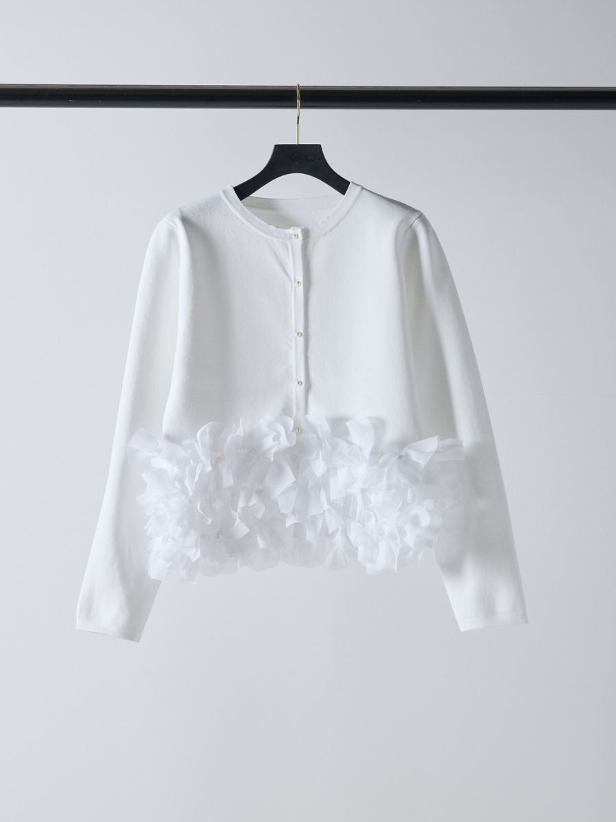 【Mewl】リボンフリンジカーデ/M261-97027