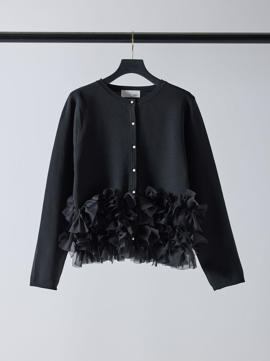 【Mewl】リボンフリンジカーデ/M261-97027