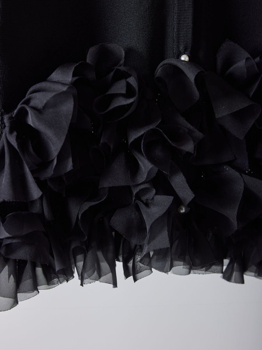 【Mewl】リボンフリンジカーデ/M261-97027