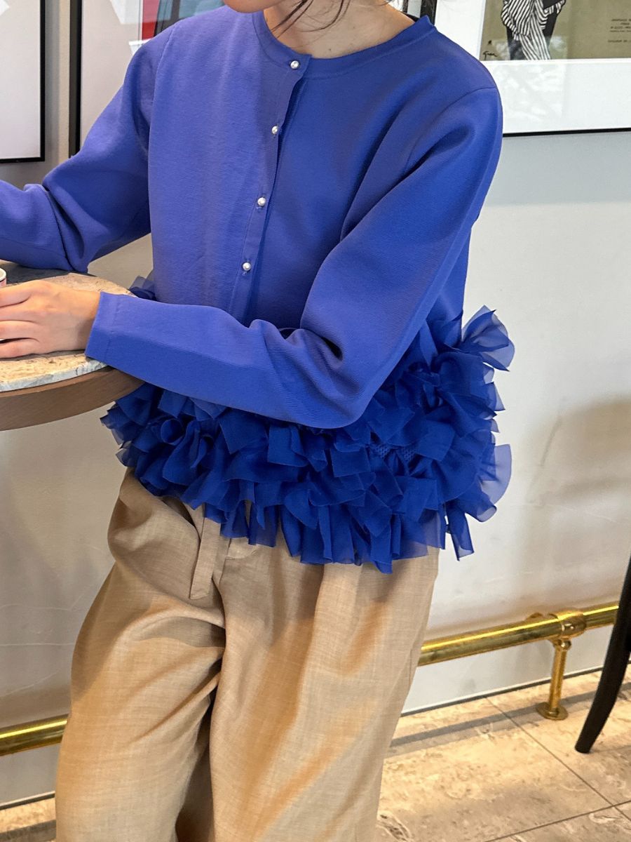 【Mewl】リボンフリンジカーデ/M261-97027