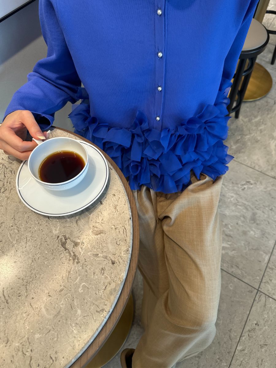 【Mewl】リボンフリンジカーデ/M261-97027