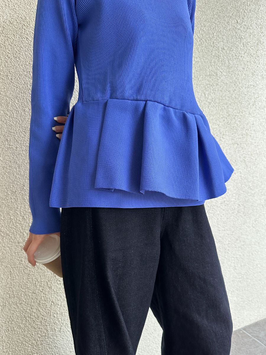 【Mewl】ペプラムニット/M261-97028