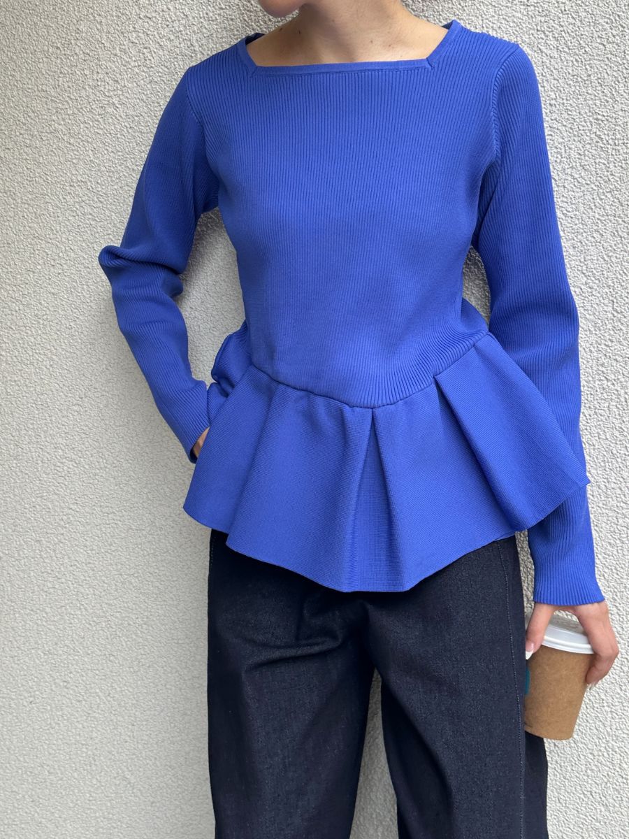 【Mewl】ペプラムニット/M261-97028