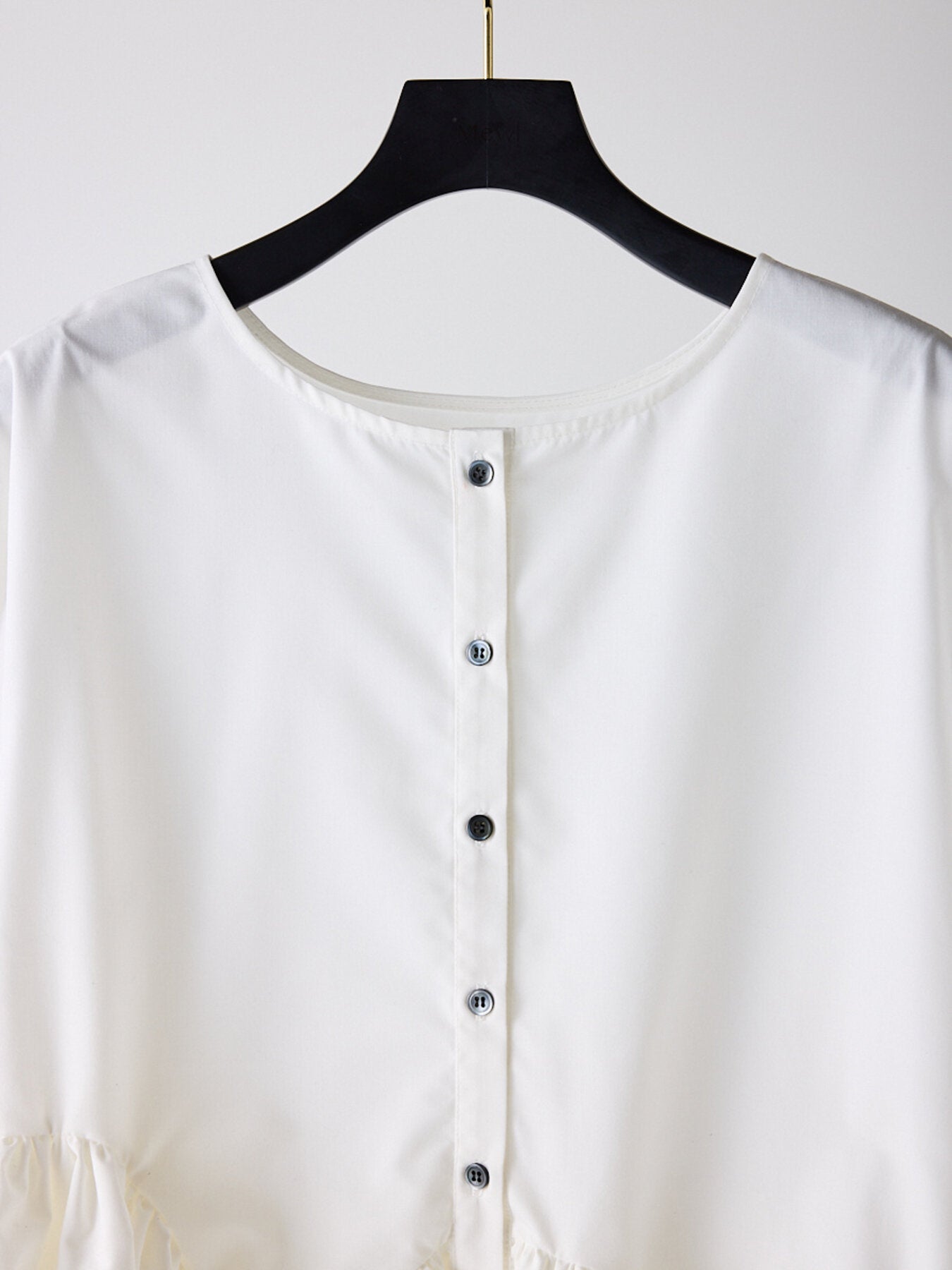 【Mewl】アシメペプラムラッフルブラウス/M263-18105