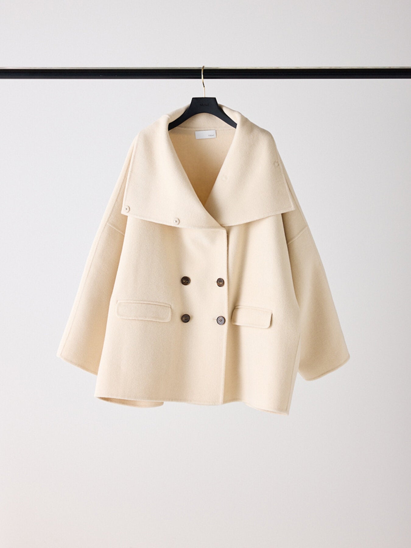 【Mewl】ダブルフェイススタンドカラーコート/M263-73129