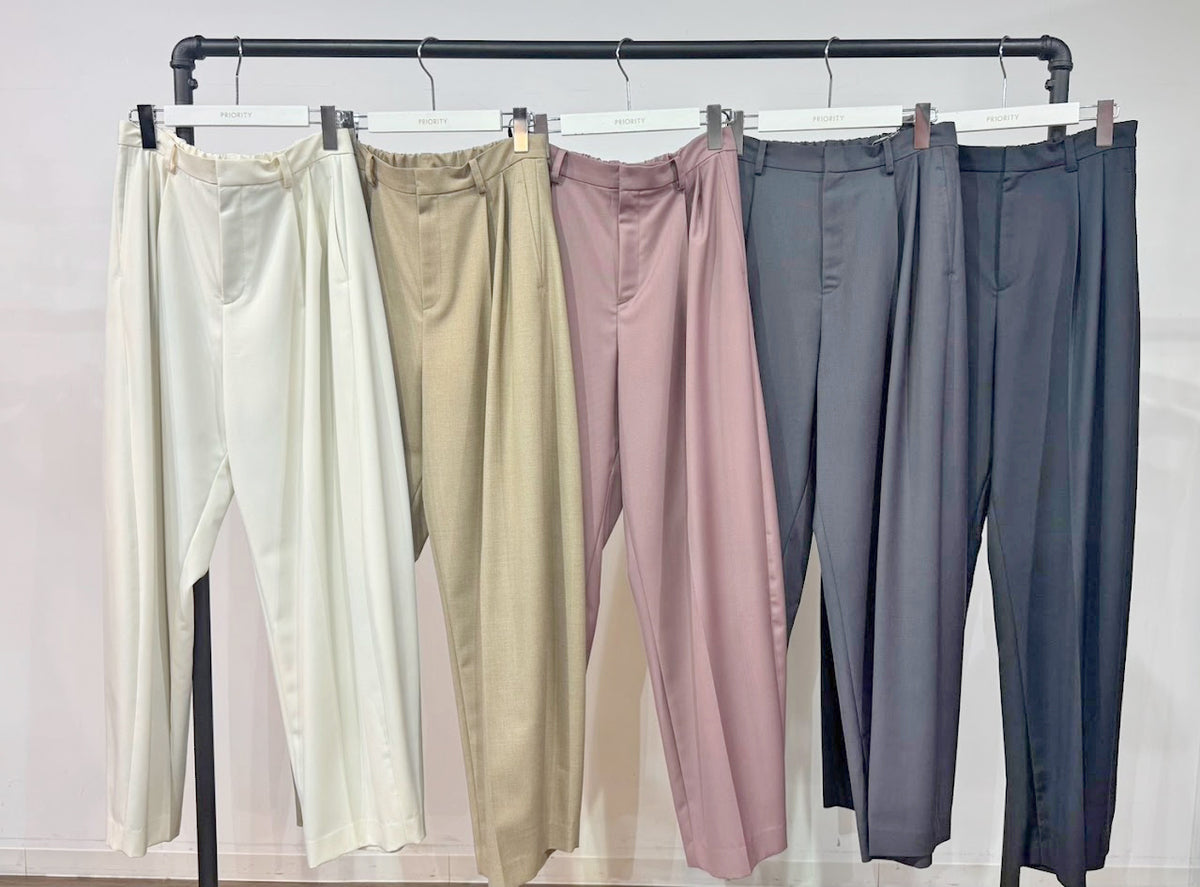 【PRIORITY】2タックカーヴィパンツ/P71024IT