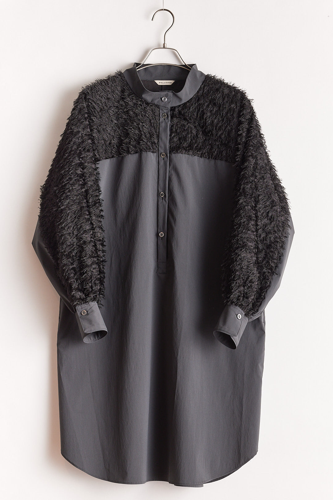 【STELLA CIFFON】シアーカットジャガードタイプライタードレス/ST1-26603