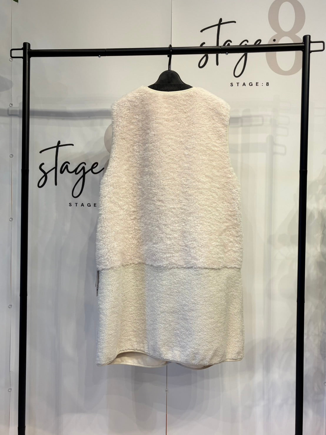 【C'EST MOI】フェイクムートンベストリバーシブル/20256603