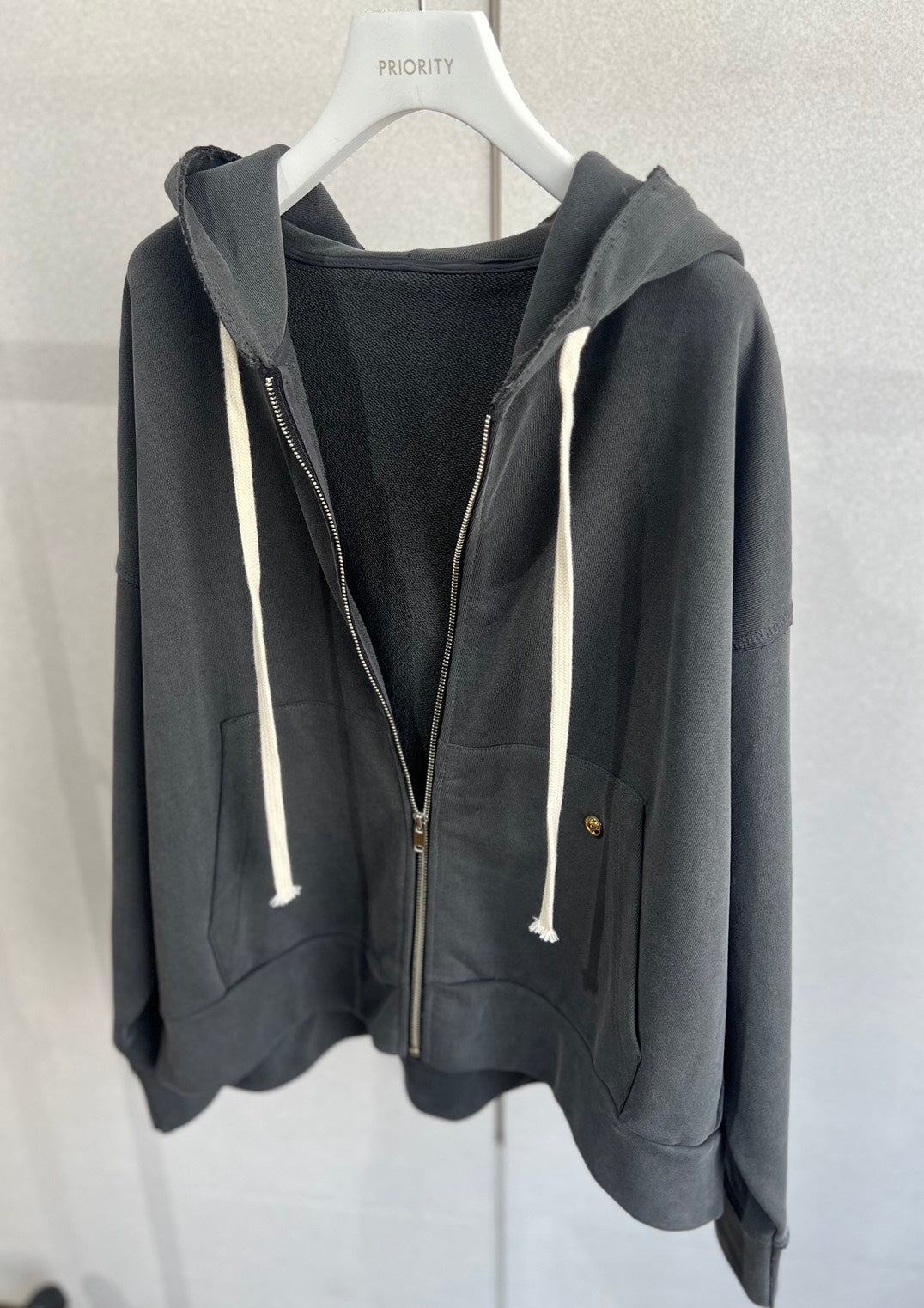 【PRIORITY】裏起毛ジップアップパーカー/P57028SP