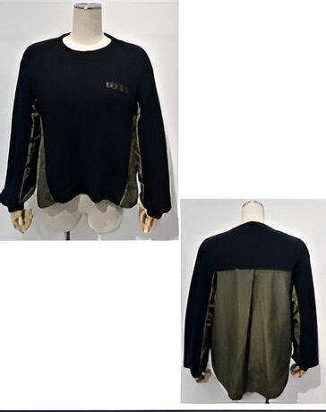 【ROSIEE】ミリタリー風ドッキングニット/R792706