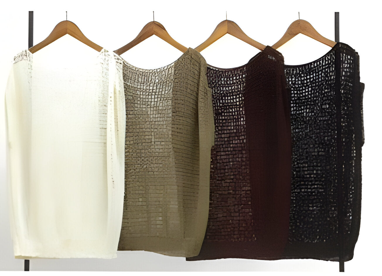 【CYNICAL】透かし編み半袖ニットプルオーバー/612-95065