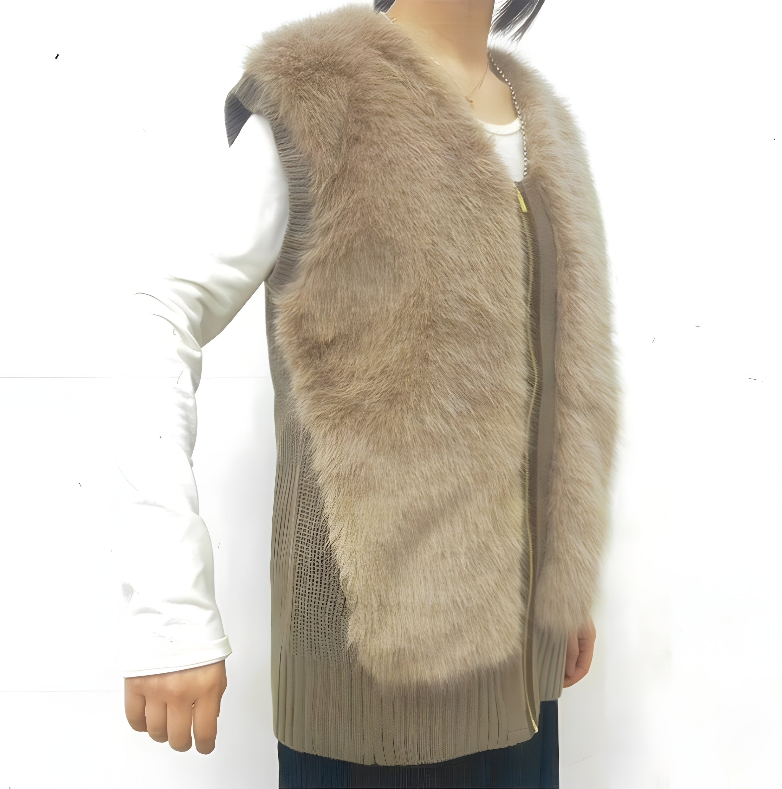 【CYNICAL】ニット×ファーベスト/652-95041