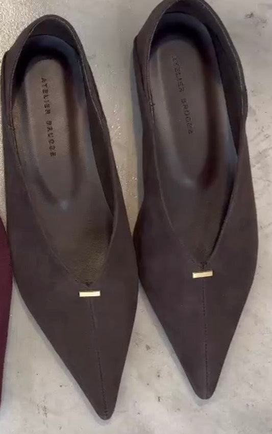 【ATELIER BRUGGE】メタルモチーフスリップオンシューズ/26KS-59