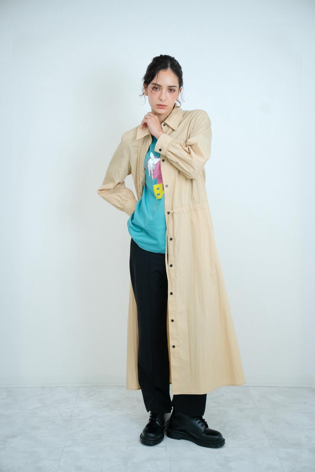【Ordinary】イニシャルシャツコートドレス/BO27-801C