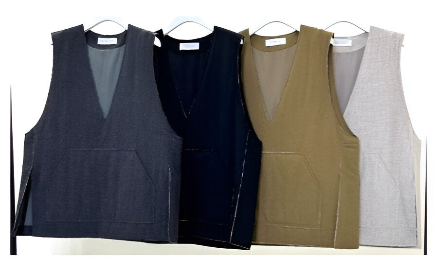 【SUGAR ROSE】ノーカラーパディングベスト/243752