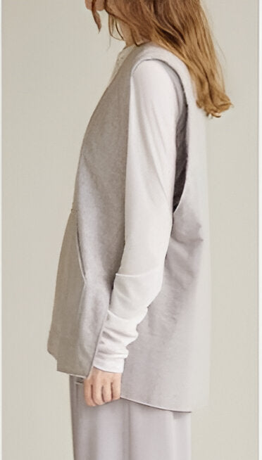 【SUGAR ROSE】ノーカラーパディングベスト/243752