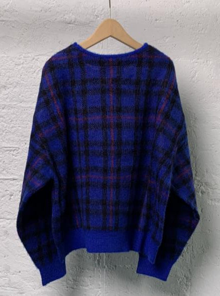 【WYTE】 モヘアチェックニットプルオーバー/10-30310