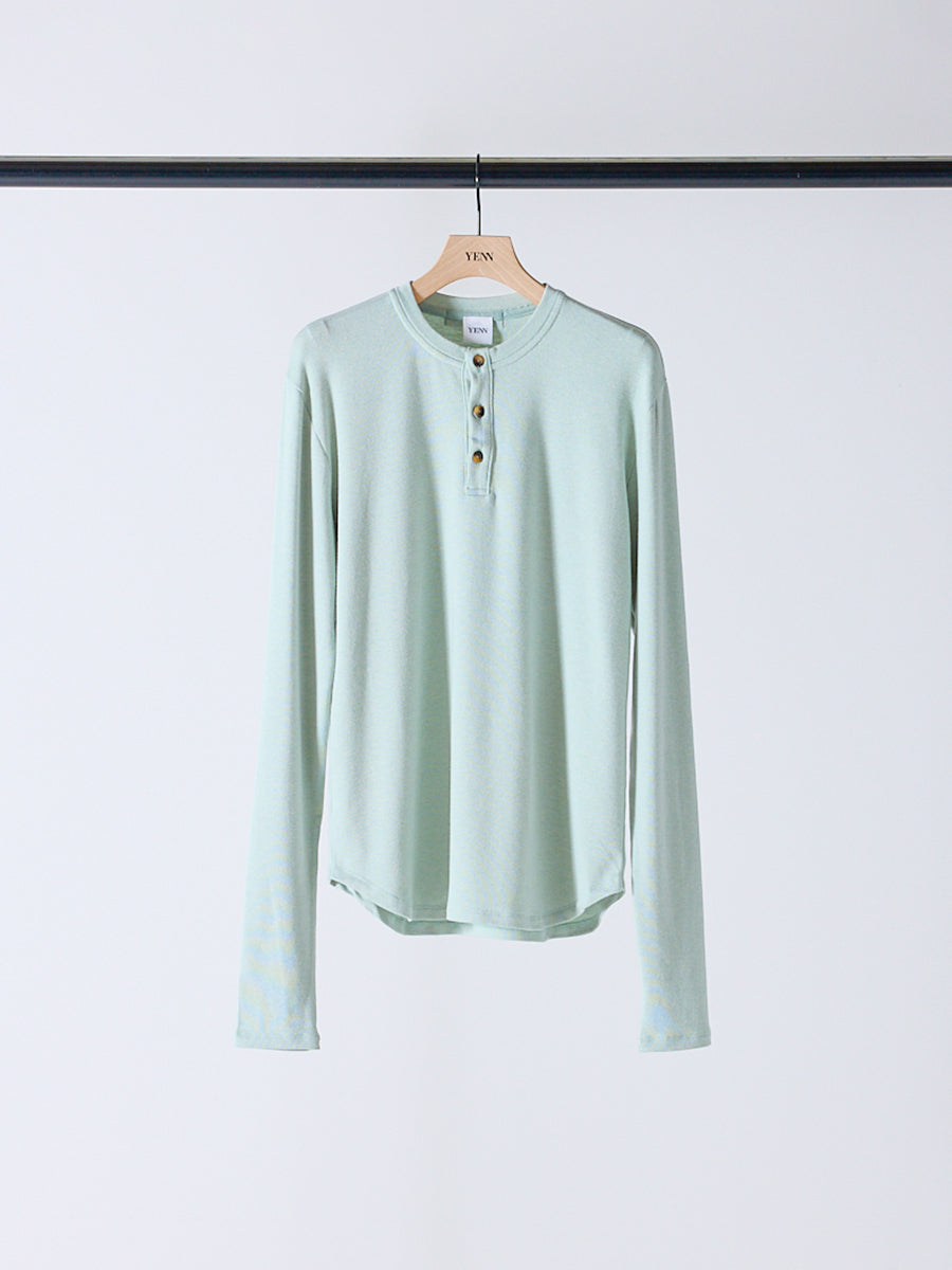 【YENN】ヘンリーネックロングT/Y254-81110