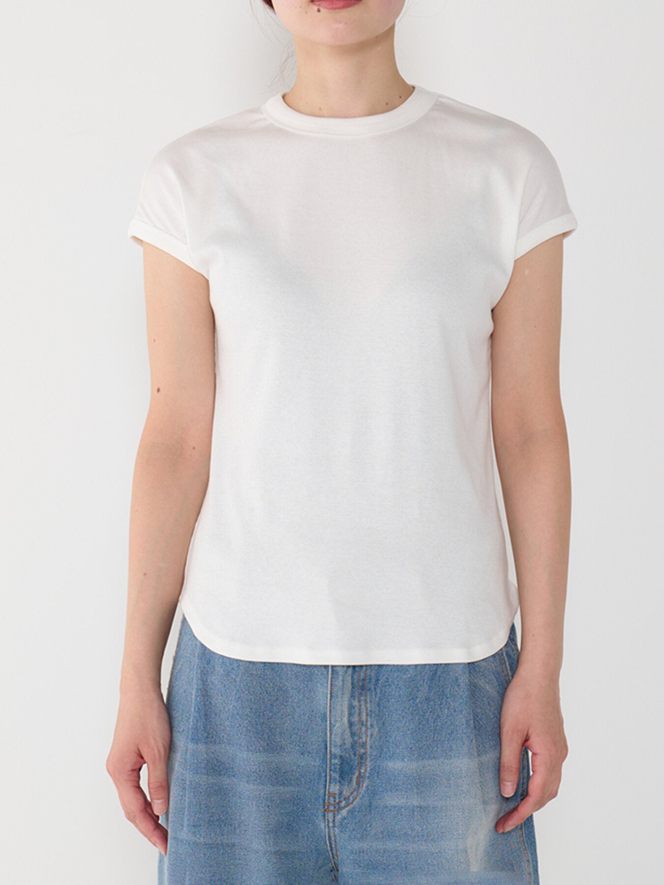 【再入荷予約】【YENN】ショートスリーブリブT/Y261-81025-2