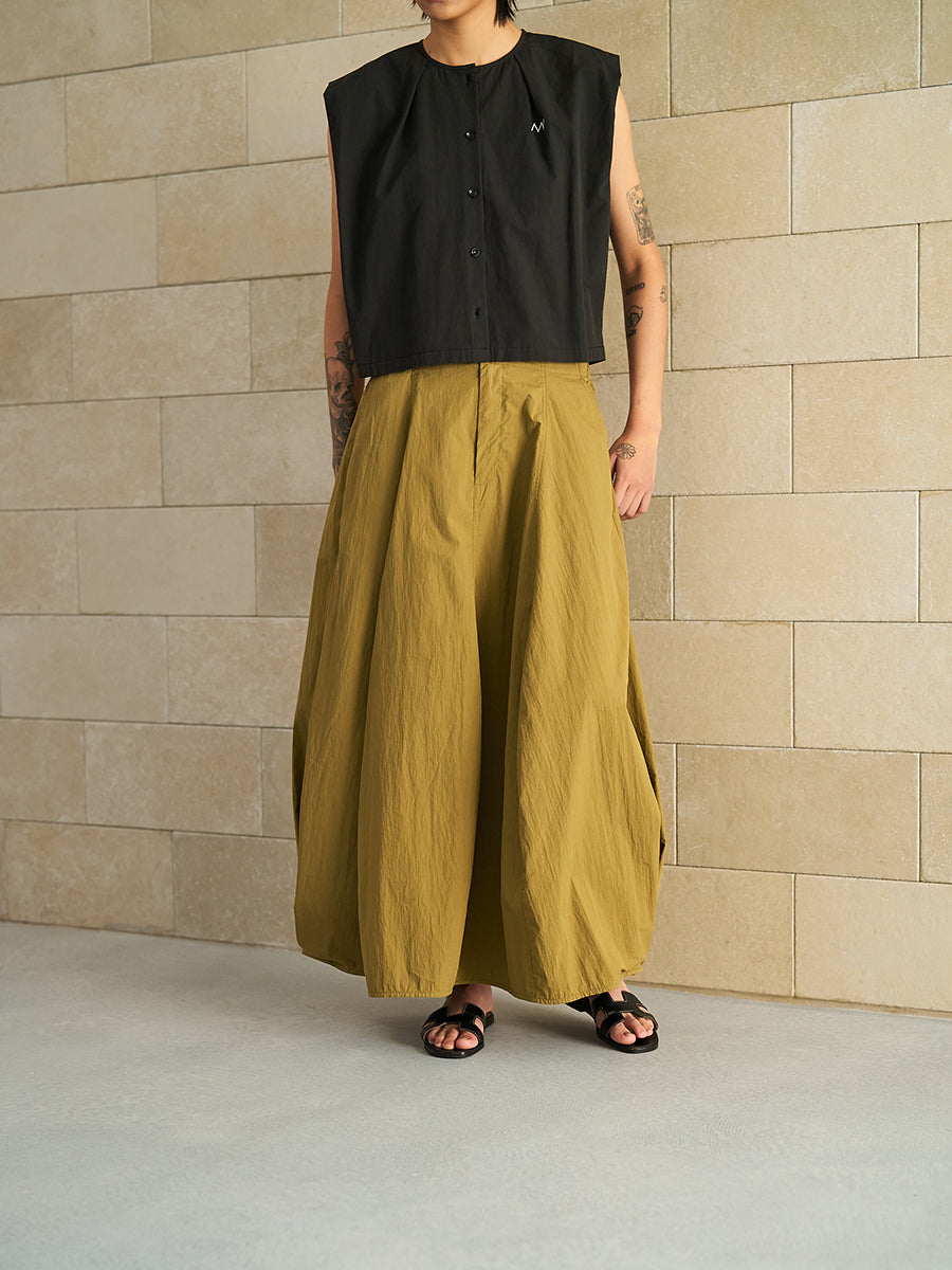 【YENN】ボリュ-ムカーブスカート/Y262-22052