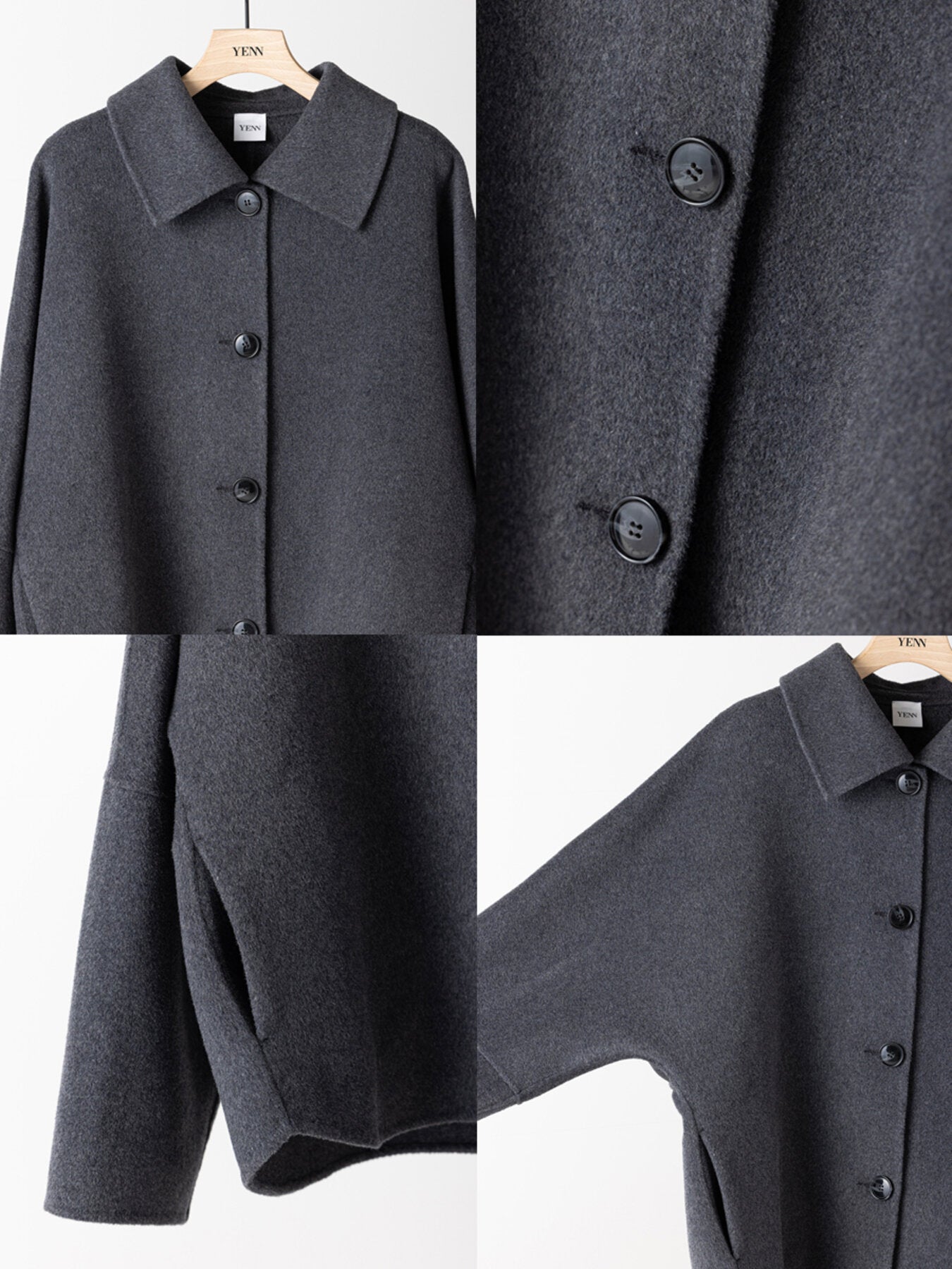 【YENN】ダブルフェイスカラードジャケット/Y263-71103