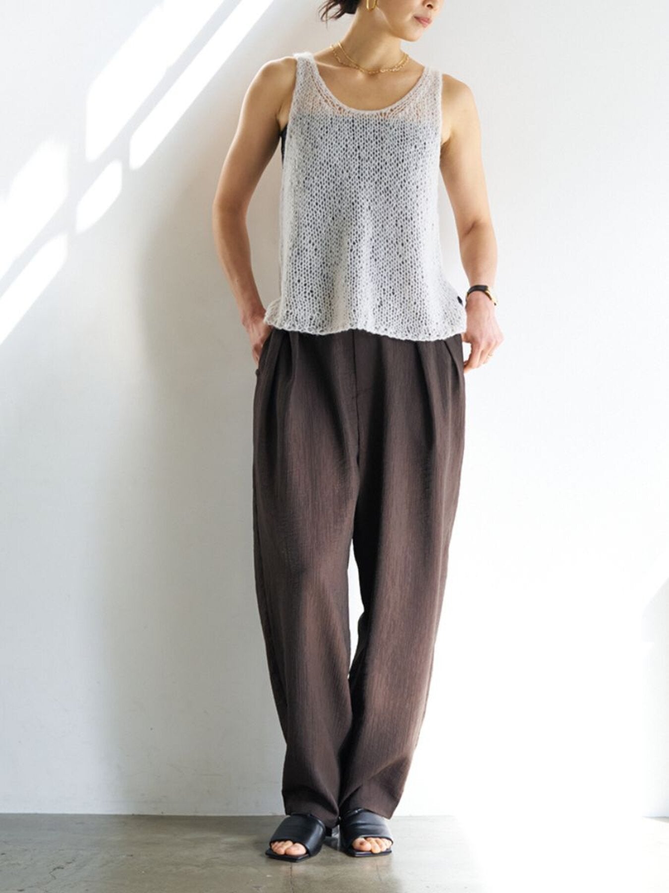 【YENN】モヘアハンドベスト/Y263-91100