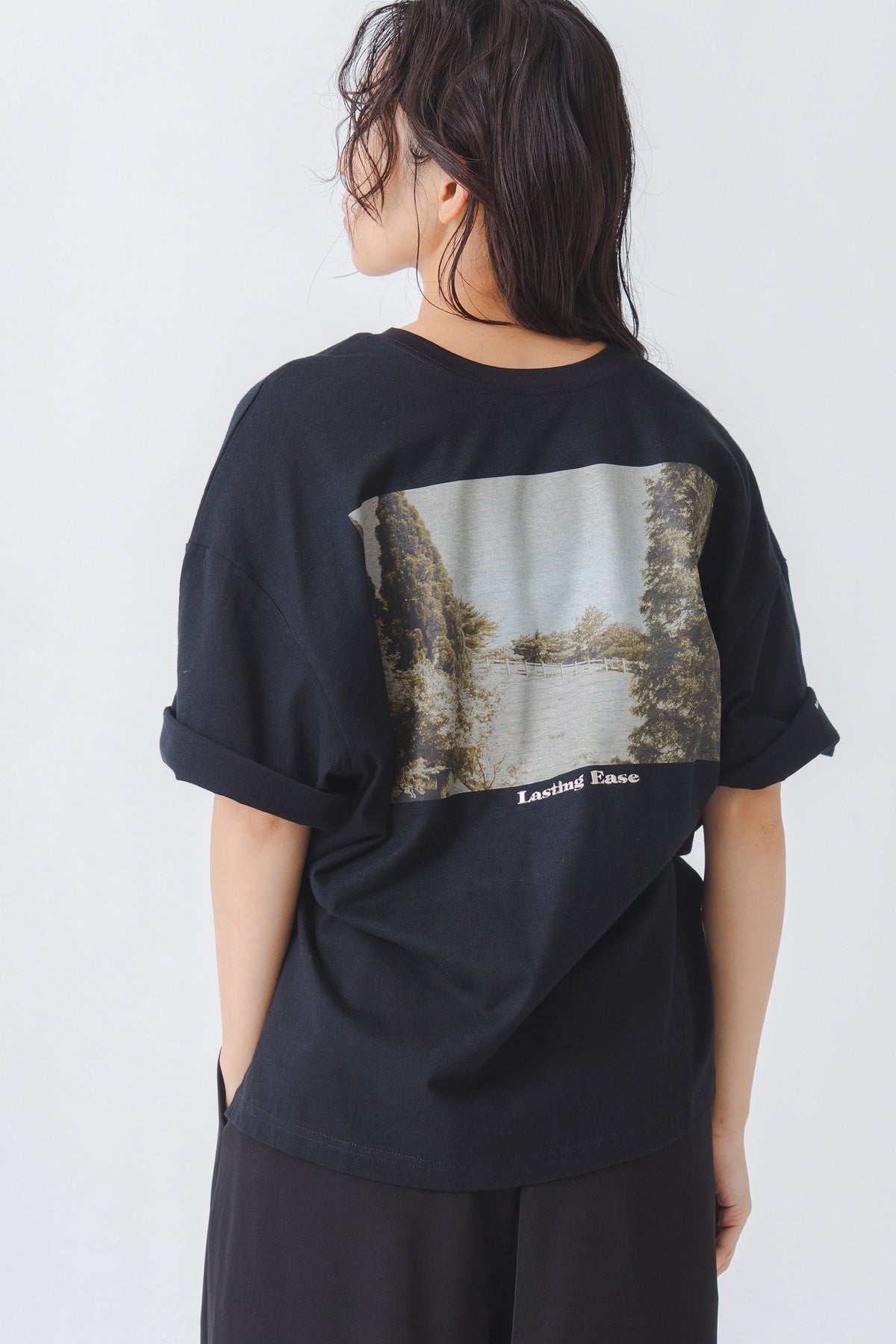 【WHYTO.】2wayプリントT "ranch"/WHT27HCS4035