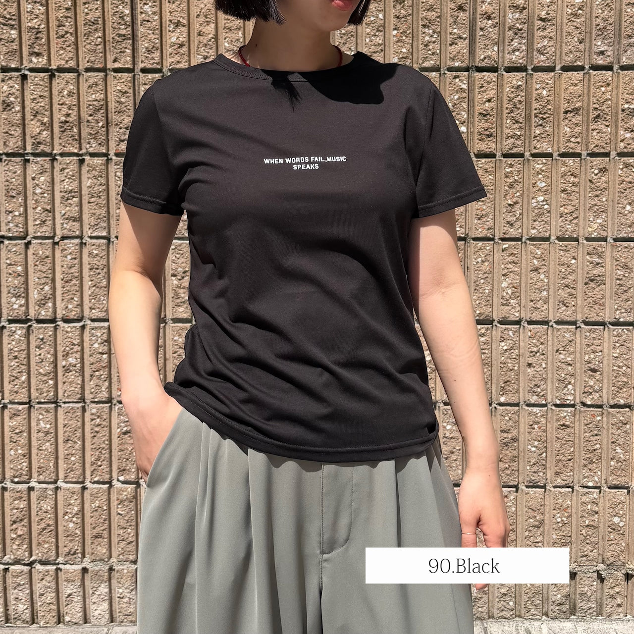 【Anna Kerry】ミニロゴコンパクトTシャツ/85262916