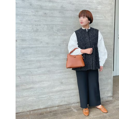 細見え楽ちんストレートパンツ cafune/335626